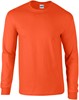 Gildan G2400 Ultra Cotton™ Long Sleeve T-Shirt - Orange - 3XL afbeelding