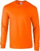 Gildan G2400 Ultra Cotton™ Long Sleeve T-Shirt - Safety Orange - 5XL afbeelding