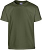 Gildan G5000K Heavy Cotton™ Youth T-Shirt - Military Green - S (164) afbeelding