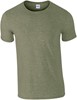 Gildan G64000 Softstyle® Adult T- Shirt - Heather Military Green - M afbeelding