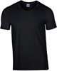 Gildan G64V00 Softstyle® Adult V-Neck T-Shirt - Black - S afbeelding