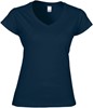 Gildan G64V00L Softstyle® Women´s V-Neck T-Shirt - Navy - L afbeelding
