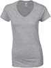 Gildan G64V00L Softstyle® Women´s V-Neck T-Shirt - Sport Grey (Heather) - S afbeelding