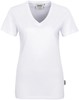 Hakro 126 Women's V-neck shirt Classic - White - 5XL afbeelding