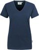 Hakro 126 Women's V-neck shirt Classic - Navy - XL afbeelding