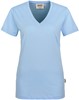 Hakro 126 Women's V-neck shirt Classic - Ice Blue - M afbeelding