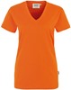 Hakro 126 Women's V-neck shirt Classic - Orange - 2XL afbeelding