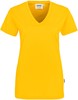 Hakro 126 Women's V-neck shirt Classic - Sun - XS afbeelding