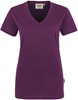 Hakro 126 Women's V-neck shirt Classic - Aubergine - 3XL afbeelding