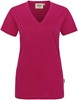 Hakro 126 Women's V-neck shirt Classic - Magenta - XS afbeelding
