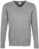 Hakro 143 V-neck pullover Premium-Cotton - Mottled Grey - 3XL afbeelding