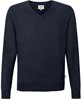 Hakro 144 V-neck pullover merino wool - Ink - 2XL afbeelding