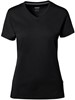 Hakro 169 COTTON TEC® Women's V-neck shirt - Black - M afbeelding