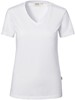 Hakro 172 Women's V-neck shirt Stretch - White - M afbeelding