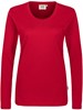 Hakro 178 Women's long-sleeved shirt Classic - Red - L afbeelding