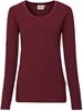 Hakro 179 Women's long-sleeved shirt MIKRALINAR® - Burgundy - 3XL afbeelding