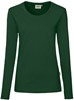 Hakro 179 Women's long-sleeved shirt MIKRALINAR® - Fir - XL afbeelding
