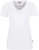 Hakro 181 Women's V-neck shirt MIKRALINAR® - White - 5XL afbeelding