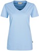 Hakro 181 Women's V-neck shirt MIKRALINAR® - Ice Blue - S afbeelding