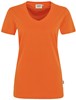 Hakro 181 Women's V-neck shirt MIKRALINAR® - Orange - 4XL afbeelding