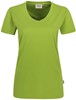 Hakro 181 Women's V-neck shirt MIKRALINAR® - Kiwi - XL afbeelding