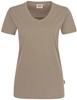 Hakro 181 Women's V-neck shirt MIKRALINAR® - Khaki - L afbeelding