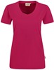 Hakro 181 Women's V-neck shirt MIKRALINAR® - Magenta - L afbeelding