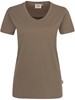 Hakro 181 Women's V-neck shirt MIKRALINAR® - Nougat - 3XL afbeelding