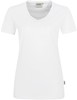 Hakro 182 Women's V-neck shirt MIKRALINAR® PRO - Hp White - S afbeelding