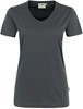 Hakro 182 Women's V-neck shirt MIKRALINAR® PRO - Hp Anthracite - S afbeelding