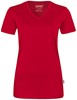 Hakro 187 Women's V-neck shirt COOLMAX® - Red - M afbeelding