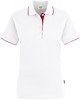 Hakro 203 Women's polo shirt Casual - White/Red - S afbeelding