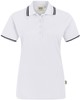 Hakro 205 Women's polo shirt Twin-Stripe - White/Black - XL afbeelding
