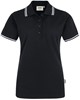 Hakro 205 Women's polo shirt Twin-Stripe - Black/White - 2XL afbeelding