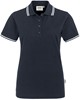 Hakro 205 Women's polo shirt Twin-Stripe - Blue/White - XL afbeelding