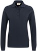 Hakro 215 Women's long-sleeved polo shirt MIKRALINAR® - Ink - 4XL afbeelding