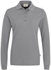 Hakro 215 Women's long-sleeved polo shirt MIKRALINAR® - Titanium - XL afbeelding