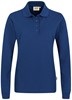 Hakro 215 Women's long-sleeved polo shirt MIKRALINAR® - Ultramarine Blue - 5XL afbeelding