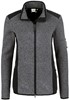 Hakro 236 Women's knitted fleece jacket Churchill - Mottled Anthracite - M afbeelding