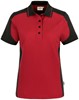 Hakro 239 Women's polo shirt Contrast MIKRALINAR® - Red/Anthracite - XL afbeelding
