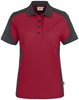 Hakro 239 Women's polo shirt Contrast MIKRALINAR® - Burgundy/Anthracite - 4XL afbeelding