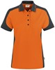 Hakro 239 Women's polo shirt Contrast MIKRALINAR® - Orange/Anthracite - XS afbeelding
