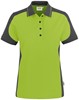 Hakro 239 Women's polo shirt Contrast MIKRALINAR® - Kiwi/Anthracite - M afbeelding