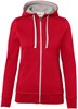 Hakro 255 Women's hooded jacket Bonded - Red/Silver - XL afbeelding