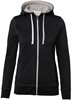 Hakro 255 Women's hooded jacket Bonded - Black/Silver - XS afbeelding