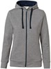 Hakro 255 Women's hooded jacket Bonded - Mottled Grey/Ink Blue - XL afbeelding