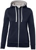 Hakro 255 Women's hooded jacket Bonded - Blue/Silver - L afbeelding