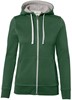 Hakro 255 Women's hooded jacket Bonded - Fir Green/Silver - 2XL afbeelding