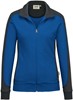 Hakro 277 Women's sweat jacket Contrast MIKRALINAR® - Royal Blue/Anthracite - S afbeelding