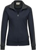 Hakro 277 Women's sweat jacket Contrast MIKRALINAR® - Navy Blue/Anthracite - 2XL afbeelding